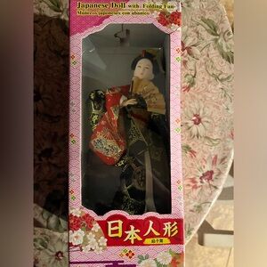 Geisha doll in box